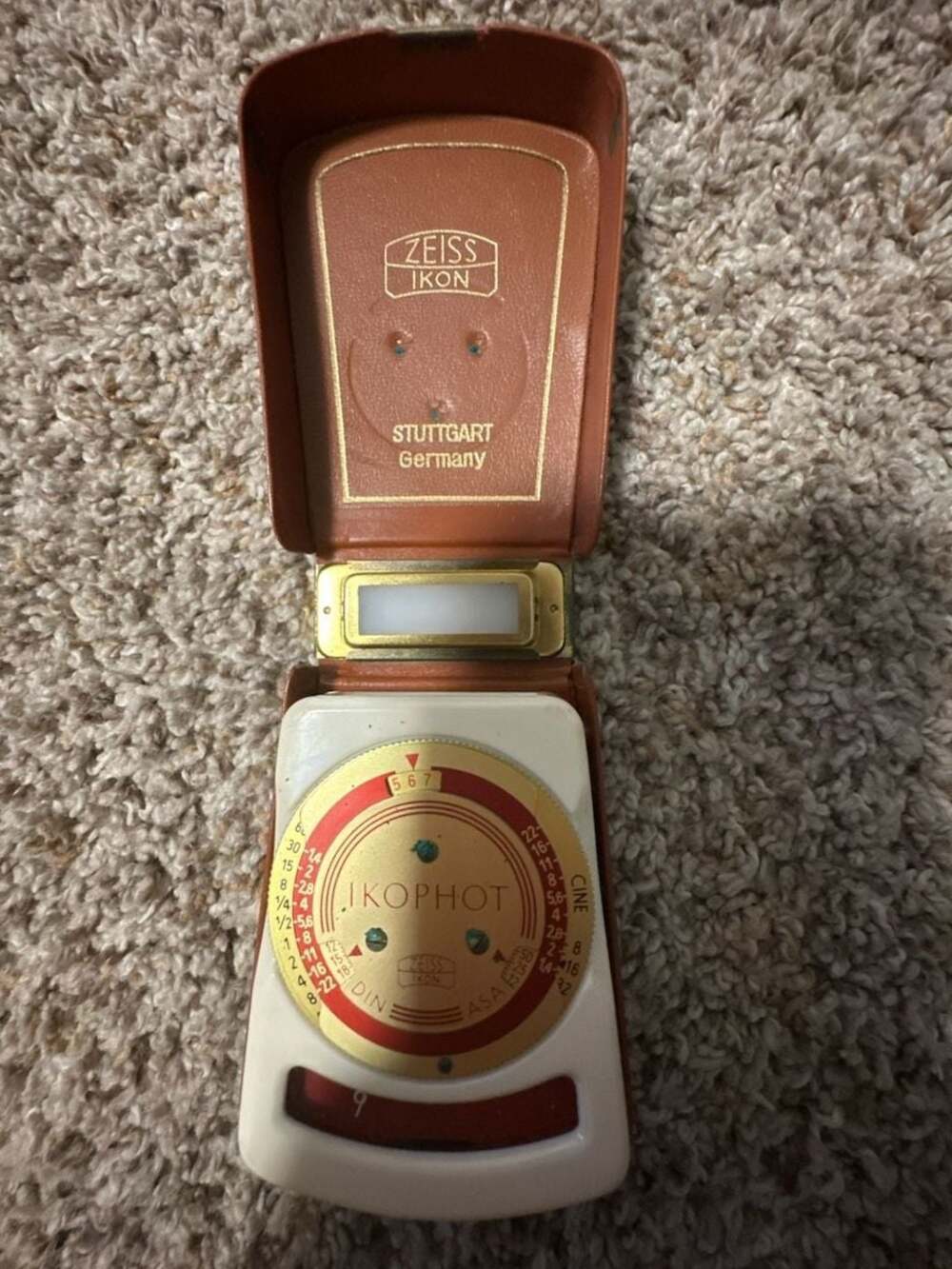 Vintage Zeiss Ikon Ikophot Light Meter with Original Case